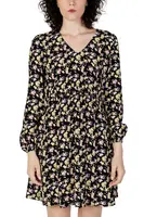 Kvetinové šaty s dlhým rukávom