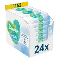 PAMPERS Harmonie Aqua Plastic Free Vlhčené ubrousky 24 x 48 ks