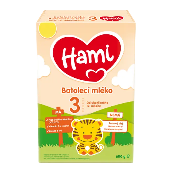 HAMI 3 batolecí mléko 600 g