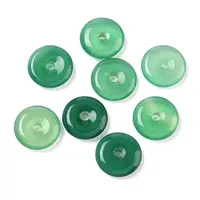 Natural Agate Dount/Pi Disc Charms