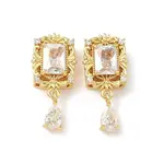 Brass Micro Pave Cubic Zirconia Beads