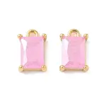 Brass Crushed Ice Cut Cubic Zirconia Pendants