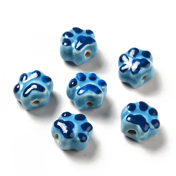 Handmade Printed Porcelain Beads