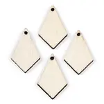 Unfinished Natural Poplar Wood Pendants