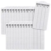Double Sided Paper Daily Inspection Safety Record Label Tags with Hanging Hole