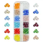 180Pcs 12 Colors Electroplate Glass Beads Strands