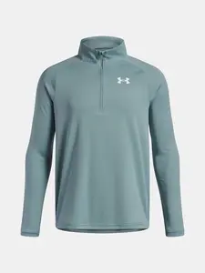 Chlapecké tričko Under Armour UA Tech 2.0 1/2 Zip-GRN - Kluci