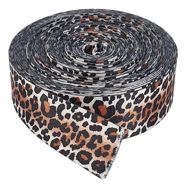 Polyester Leopard Printed Ribbons