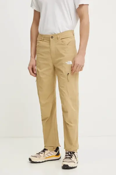 Outdoorové kalhoty The North Face Exploration zelená barva, NF0A8BR3LK51