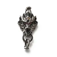 Brass Micro Pave Cubic Zirconia Fold Over Clasps