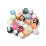 Opaque Resin with Glitter Powder European Beads
