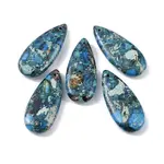 Dyed Synthetic Imperial Jasper Pendants