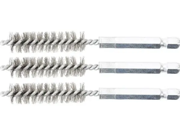 Sady kartáčů na vrtačku, různé průměry, ocelové, 3 ks - BGS technic Velikost: 12 mm