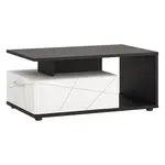 Konferenční stolek Venezia VENT01 1Sbílý alpský/dub vicenza černá/mdf bílý L