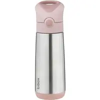 b.box BLUSH CRUSH 500 ML Dětská termoska s brčkem, stříbrná, velikost 500 ML