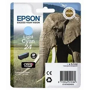 Epson T24254012, T2425 svetlo azúrová (light cyan) originálna cartridge