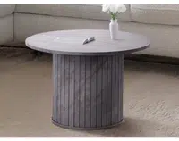 Kulatý stolek Brescia, 60 cm, šedý kámen