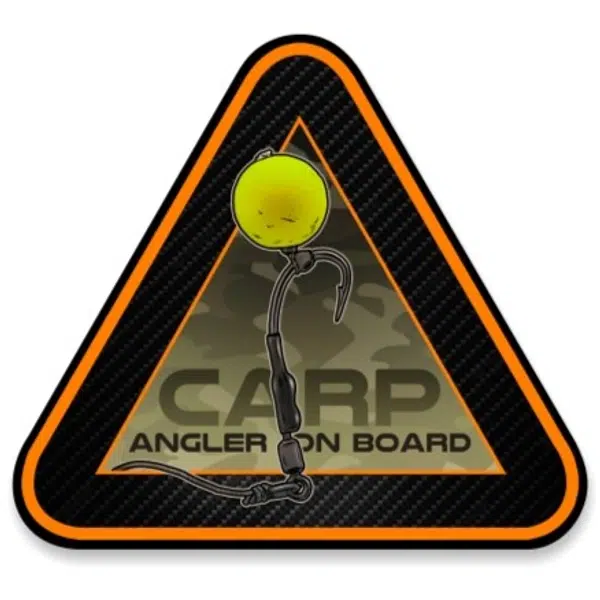 4anglersdesign samolepka 63 carp angler on board