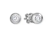 Soliter Náušnice z bílého zlata s krystaly 236 001 00634 07
