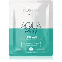 Biotherm Aqua Pure Flash Mask plátýnková maska s hydratačním účinkem pro regeneraci pleti 31 g