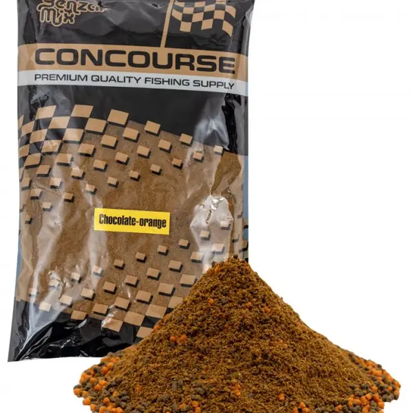 Benzar mix krmítková směs s peletkami concourse method 800 g - chocolate orange