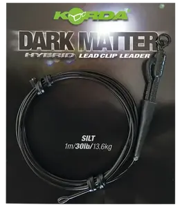 Korda koncová montáž dark matter leader qc swivel 40 lb 50cm - clear