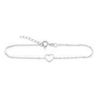 Soliter Půvabný stříbrný náramek se srdíčkem 461 001 01399 04