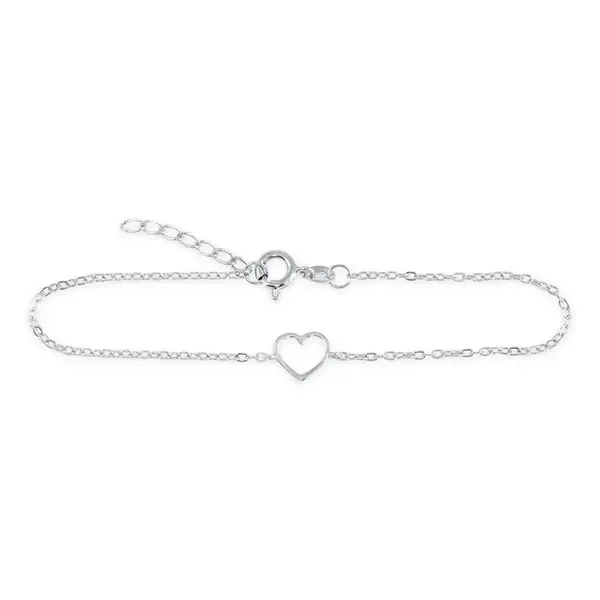 Soliter Půvabný stříbrný náramek se srdíčkem 461 001 01399 04