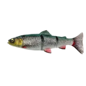 Savage gear gumová nástraha 4d linethru trout sinking green silver - 20 cm 98 g