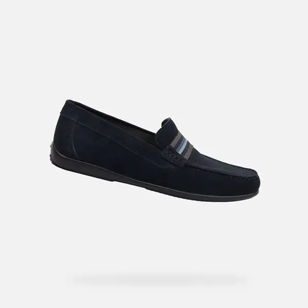 Dark blue men's loafers Geox Ascanio - Men's