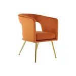 ŽIDLE S PODRUČKAMI, železo, oranžová