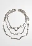 Necklace with carabiner - silver color