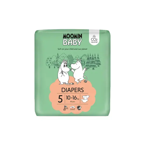 Moomin Baby 5 Maxi 10–16 kg eko plienky