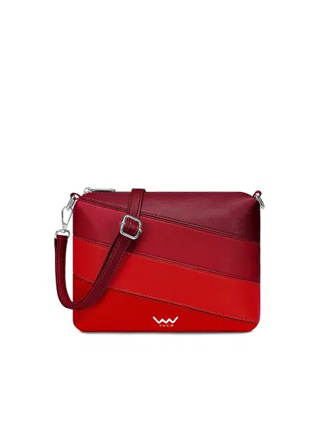 VUCH Coalie Striped Red Handbag