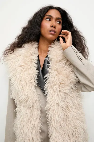 Vesta Answear.LAB béžová barva, přechodná