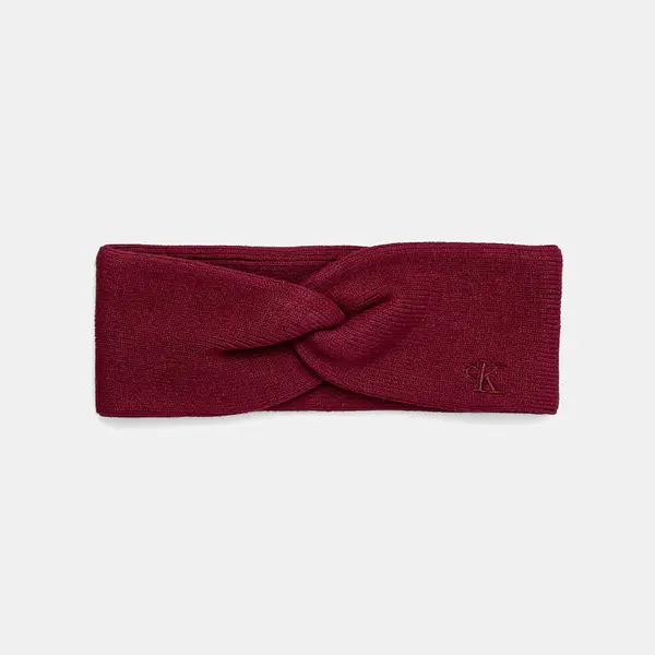 Čelenka Calvin Klein vínová barva, LV04F8019G