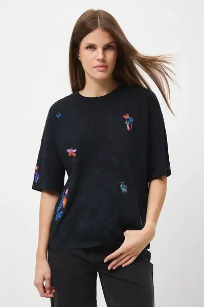 Bavlněné tričko Medicine dámské, šedá barva