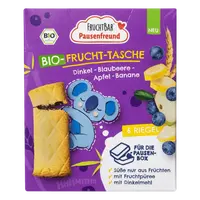 FRUCHTBAR BIO Špaldové taštičky jablko, borůvky a banán 6 x 22 g