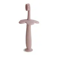 Mushie Learning Toothbrush zubná kefka Flower Blush 1 ks