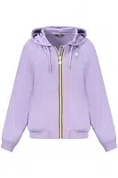K-WAY WOMEN'S PURPLE ZIP-UP SWEATSHIRT
