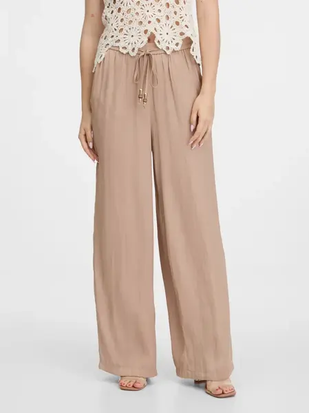 Orsay Beige Women's Wide Leg Trousers - Women's