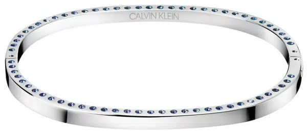Calvin Klein Pevný ocelový náramek s krystaly Hook KJ06MD04050 5,4 x 4,3 cm - XS