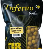 Carp inferno boilies nutra line banán oliheň - 1 kg 20 mm