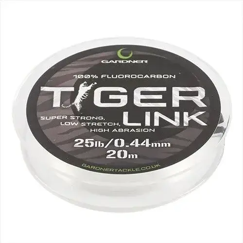 Gardner fluorocarbonový vlasec tiger link 20 m - 0,43 mm 25 lb