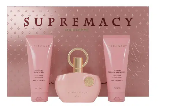 Afnan Supremacy Pink - EDP 100 ml + sprchový gel 100 ml + tělové mléko 100 ml