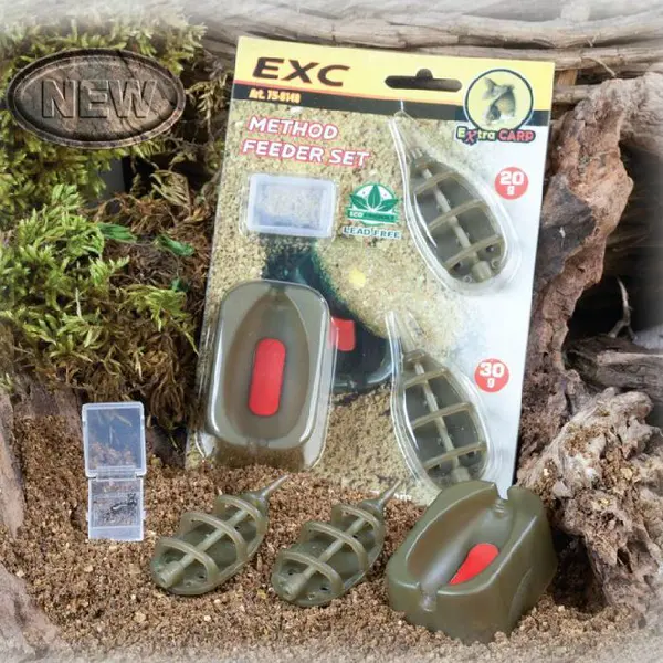 Extra carp method feeder set 2+1