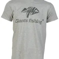 Giants fishing tričko pánské šedé camo logo - l