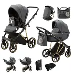 ADAMEX Kočárek kombinovaný Belissa Special Edition Grafit/Gold