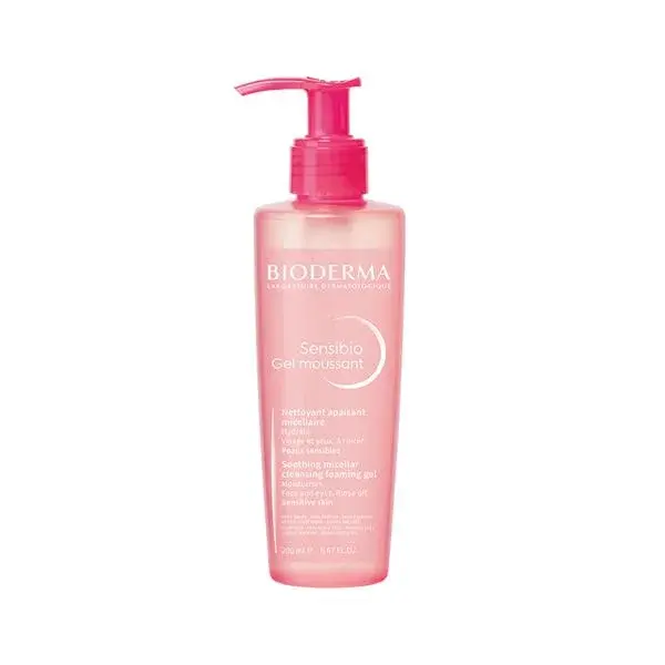 Bioderma Čisticí pěnivý gel pro citlivou pleť Sensibio Gel Moussant (Mild Cleansing Foaming Gel) 200 ml