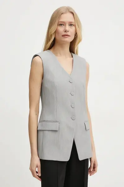 Vesta Patrizia Pepe šedá farba, jednoradová, 8S0538 A533